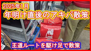 【アキバ散策】2025年最初の秋葉原散策動画！王道ルートを駆け足で巡ったアキバ散策！【ジャンク・ドール】