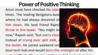 Power of Positive Thinking- Story |Paragraph Reading | Motivational |Passage Reading |English Story