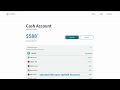 fund your cash account with an uphold wallet