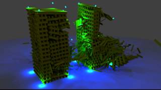 Building collapse Blender Cycles