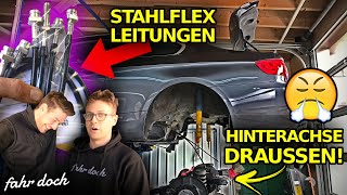 SO WAR DAS NICHT GEPLANT! BMW E92 335d Stahlflexleitungen EINBAU | Fahr doch