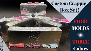 Making a BUNCH of Crappie Baits: 4 Mold - 3 Colors!