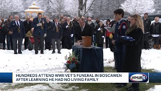 Hundreds attend WWII veteran's funeral in Boscawen