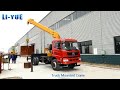 10 ton boom crane truck straight arm crane for sale