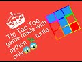I made Tic Tac Toe game only with turtle 🐢🐢🐢🐢 graphics of python