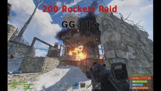 Rust Manko 200 Rockets OTS team Online Raid / 러스트 만코 200발 레이드