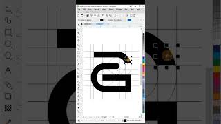 Creative Letter A+G Logo Design in Coreldraw #shortsvideo #shorts