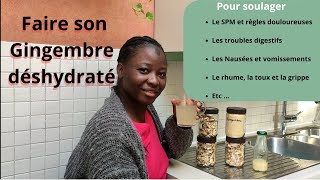 Comment obtenir (facilement) du GINGEMBRE EN POUDRE? Cette plante est un allié du quotidien #santé