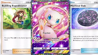 THE NEW Mew EX \u0026 Mewtwo EX Deck with Budding Expeditioner \u0026 Mythical Slab | Pokemon TCG Pocket