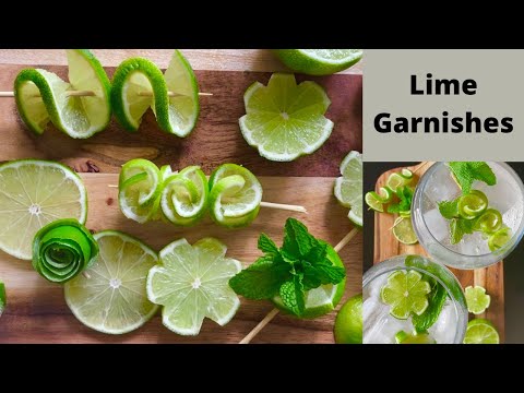 Lime cocktail garnish ideas!