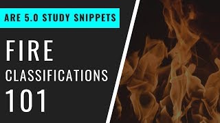 Fire Classifications 101 | Pass the ARE 5.0