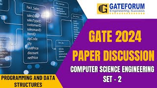 GATE 2024 Exam Detailed Solution I Programming Data Structures I Set 2I Computer Science Engineering