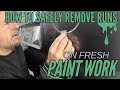 Paint Preparation, Paint Spraying & Paint Run Removal Guide