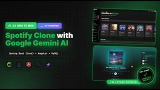 Spotify Clone with Gemini AI | Full Stack Project using Spring Boot (Java), Angular & MySQL