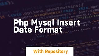 php mysql insert date format
