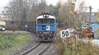 Nur eine Rangierfahrt mit 750 061-4 und ein 642 am 01.11.2021 in Schluckenau.