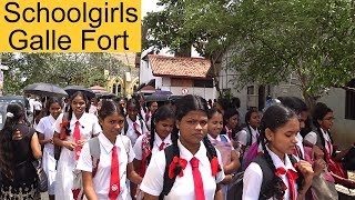 Schoolgirls Galle Fort Sri Lanka