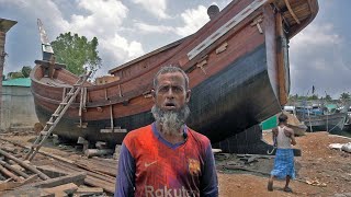 Wonderful wooden fishing boat in Bangladesh || fishing boat