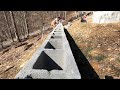 off grid mountainside barnbuildep. 2 how to dry stack block u0026 surface bonding cement foundation