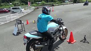 2022年7月24日 関西パイロン練習会 迷子のしろさん VTR250 （13：39）