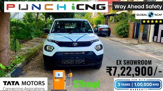 Tata Punch Pure iCNG: 27kmpl CNG Mileage, Sirf ₹7,22,900! 🚗💥