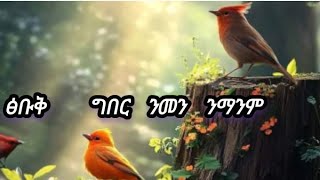 #ፅቡቅ#ግበር#ንመን#ንማንም#