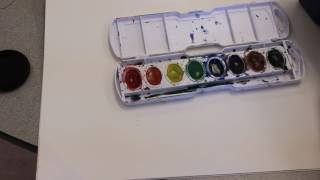 Elementary Art Lesson: How to Paint With Prang Watercolors!