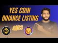 Yescoin Telegram Airdrop Binance Listing News || Yescoin Airdrop New Update