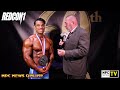 2024 ifbb olympia weekend tony doherty interviews men s physique 2nd place winner ali bilal