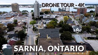 🛩️  Sarnia, Ontario: A Skyward Symphony in 4K! 🌊 | Aerial Odyssey