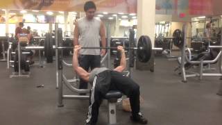 bench press 245lbs for 8 reps @ 148