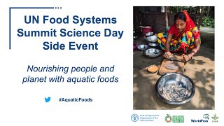 UNFSS Science Day: Nourishing people and planet with aquatic foods