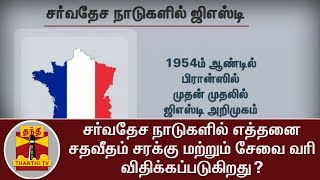 சர்வதேச நாடுகளில் எத்தனை சதவீதம் சரக்கு மற்றும் சேவை வரி விதிக்கப்படுகிறது? | Thanthi TV