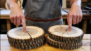 Creative Ideas from Wood Cracks | Innovative Coffee Tables from Wood Cracks and Epoxy Resin