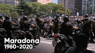 Incidentes en el funeral de Maradona: cerraron el ingreso y hubo corridas, balas de goma y detenidos