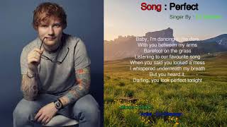 Prefect - Ed Sheeran  - Lyrics Song