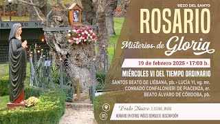 SANTO ROSARIO de hoy Miércoles (Misterios Gloriosos) desde PRADO NUEVO a las 17:00 h.