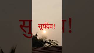 धुक्यात हरवलेले सूर्यदेव 🌞! #shorts #viralvideo #trending #ytshorts