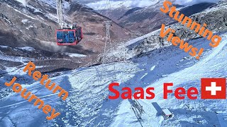 [4K] Skiing Saas Fee, The Stunning Return Journey - Early Season! Wallis Switzerland, GoPro HERO11