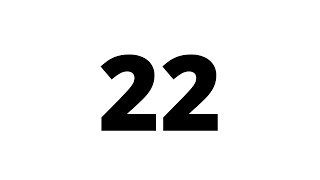 22 Second Countdown Timer White Screen With Sound Effect