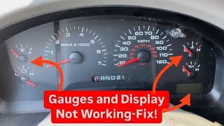 FORD ODOMETER FIX! Intermittent or nonworking odometer and cluster gauges. No Cost, Just a few Tools