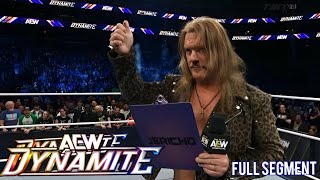 CHRIS JERICHO WILL ADDRES HIS RETURNS ( FULL SEGMENT) - AEW DYNAMITE APRIL 8 2026