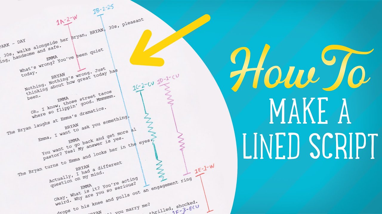 How To Make A Lined Script - YouTube