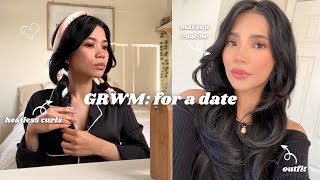 GRWM for a date 💕| makeup, hair, & outfit