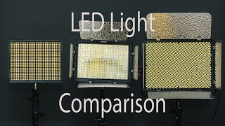 LED Light Comparison and Overview of : Aputure Light Storm vs HR672 VS Yongnuo 600L