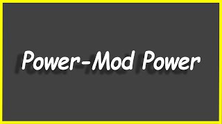 Python Programs #75: Power-Mod Power