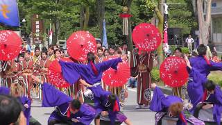 「天舞賤ヶ岳」YOSAKOIソーラン日本海彦根三十五万石2018/6/17(日)【市役所前通りパレード (9：43)】