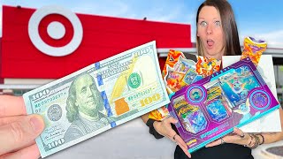 $100 Shopping Spree Challenge BUT ONLY Pokemon Cards!