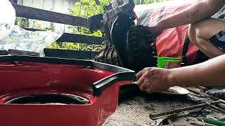 DIY REPLACE ENGINE COVER, 10HP SUPER KAMA #AIR - COOLED DIESEL ENGINE