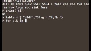 lua ipairs example